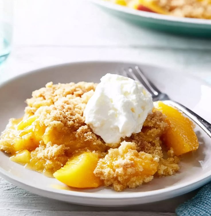 Peach Dump Cake