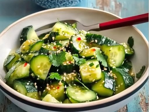 Smashed Cucumber Salad
