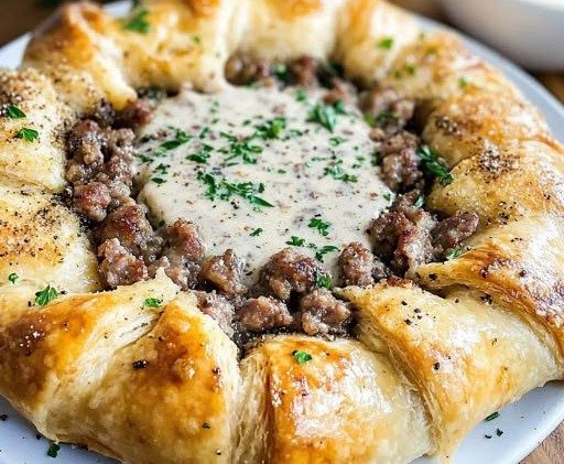 Sausage and Gravy Brunch Ring