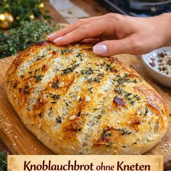 Faules Knoblauch ohne Kneten ohne Stress