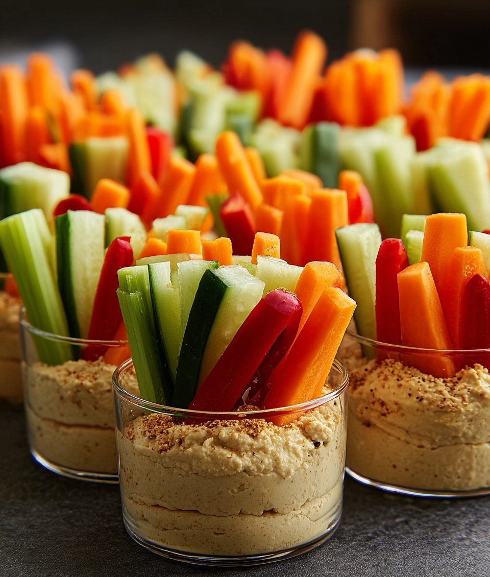 Hummus and Veggie Cups