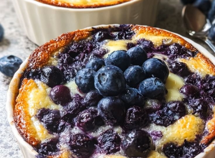 Baked Blueberry Cottage Cheese Bowls blueberry cottage cheese Baked Blueberry Cottage Cheese Bowls