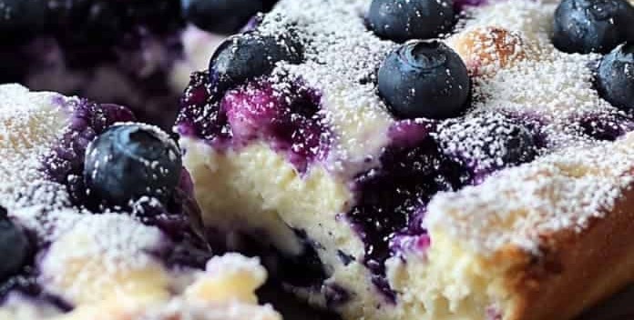 Blueberry Cottage Cheese Bake