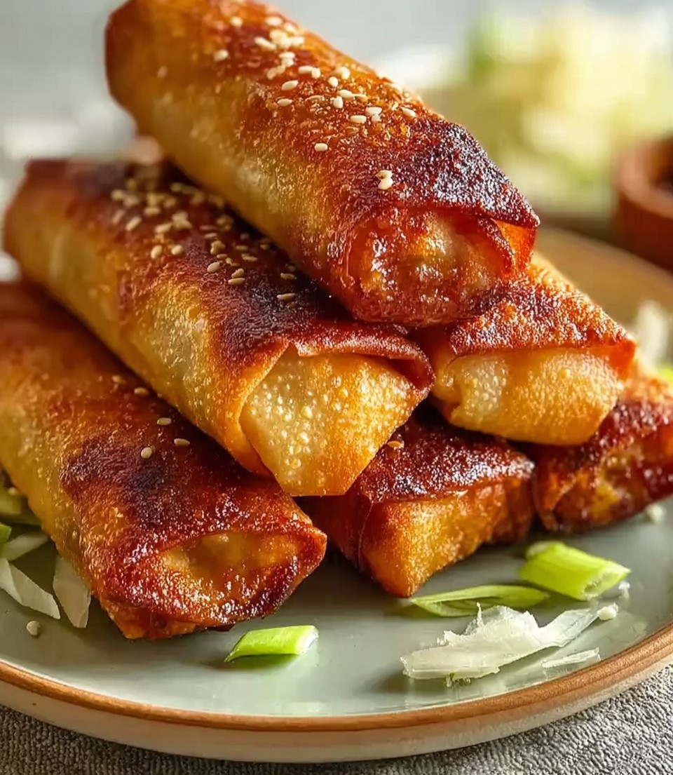 Teriyaki Chicken Egg Rolls