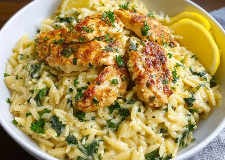 Lemon Chicken with Orzo 2 Lemon Chicken and Orzo