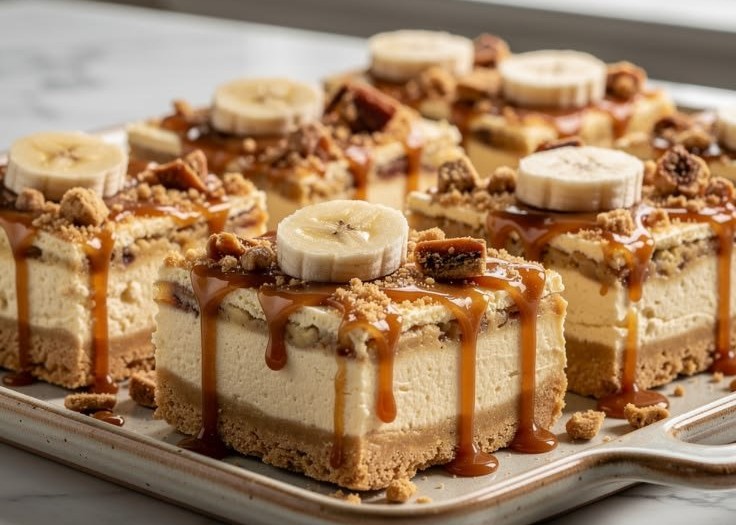 Banana Cheesecake Bars