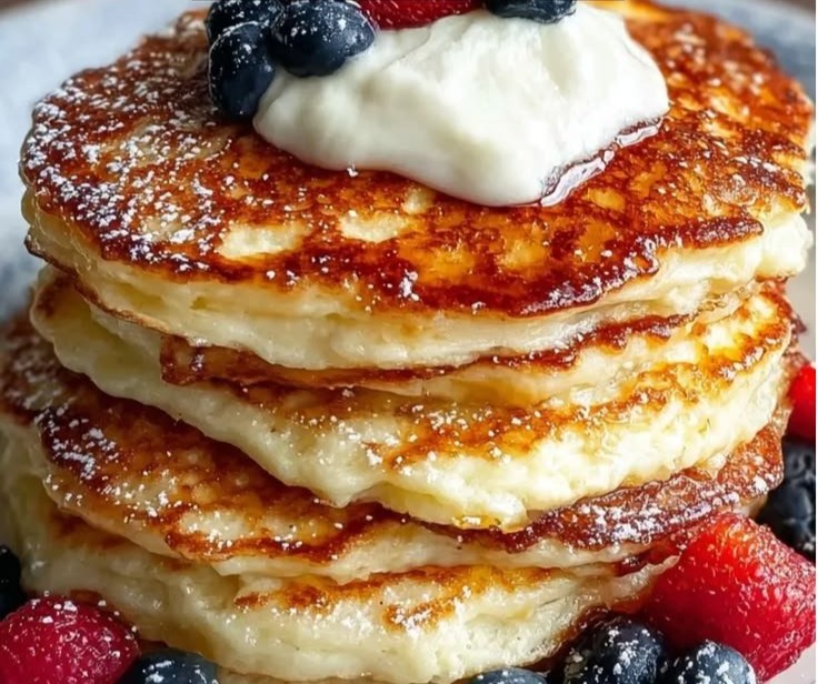 High-Protein Cottage Cheese Pancakes
