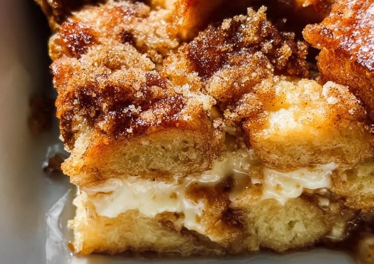 Creamy Baked Cream Cheese French Toast Casserole