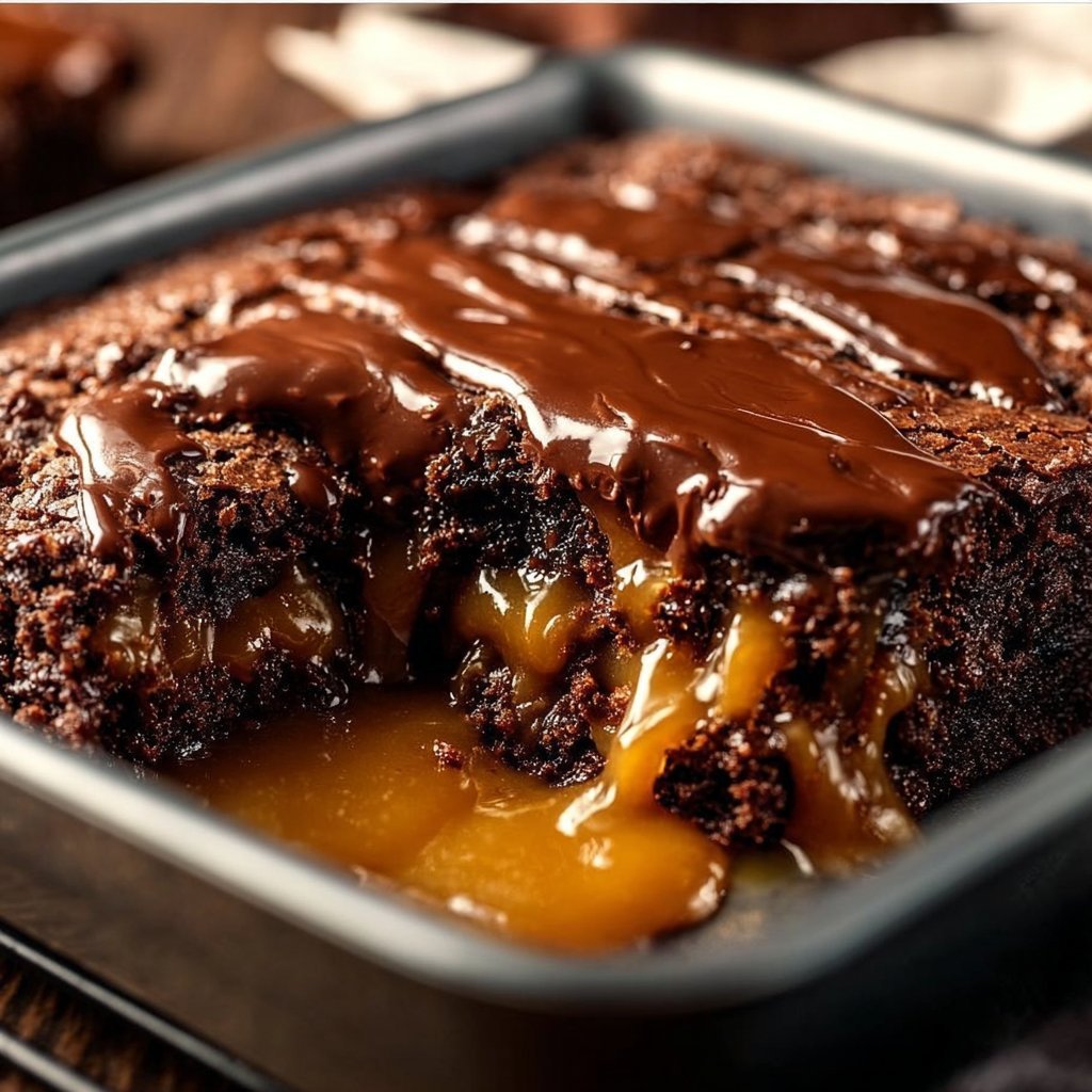 Chocolate Caramel Dump Cake