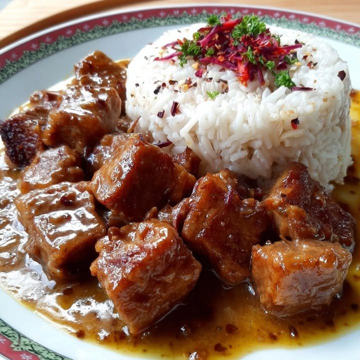 Pork Ragout with Fragrant White Rice