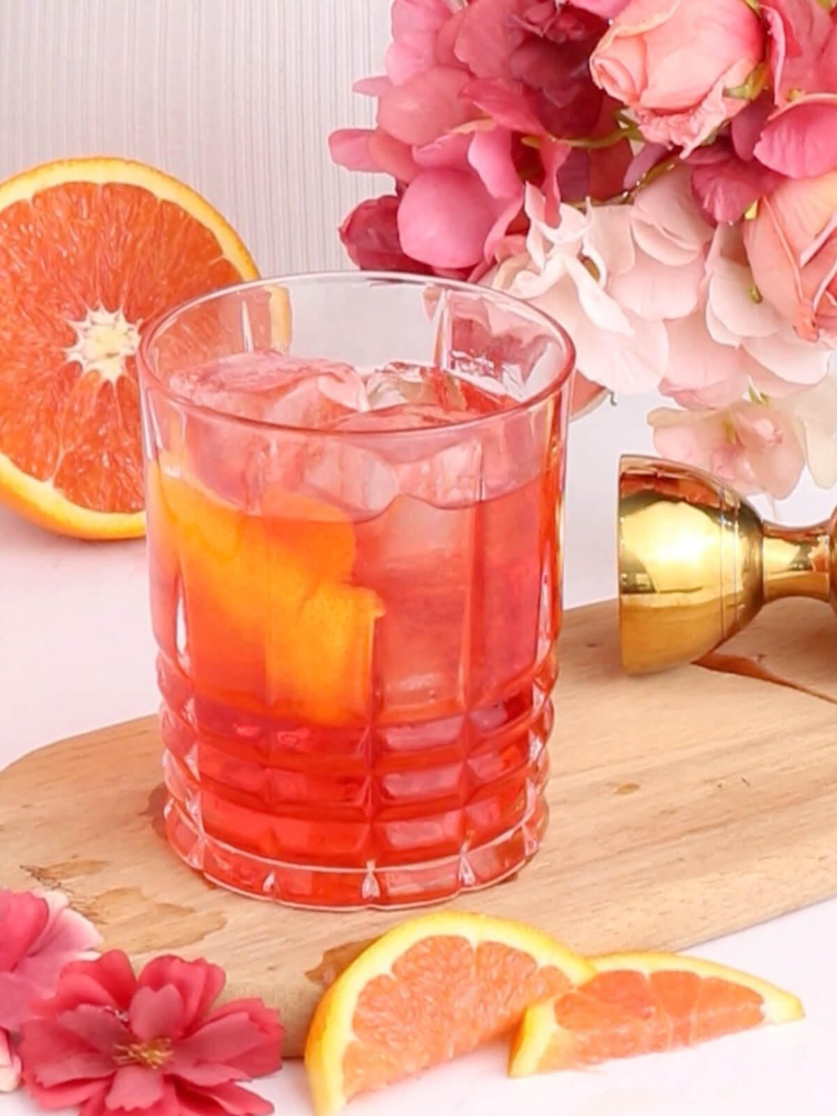 Non Alcoholic Negroni Mocktail