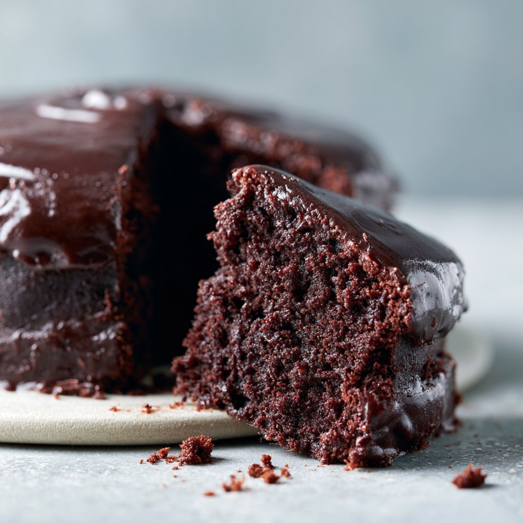 Easiest Chocolate Cake translates to "Einfachster Schokoladenkuchen" in German.