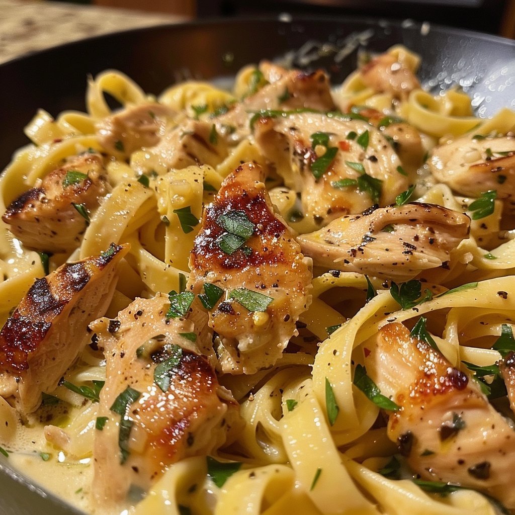Garlic Butter Chicken Pasta