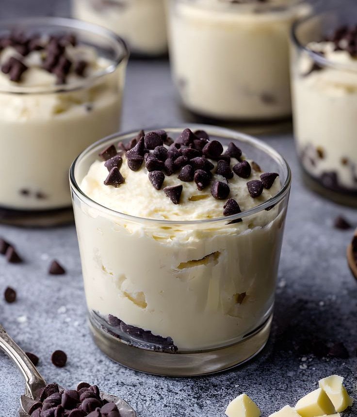 Mousse au chocolat blanc