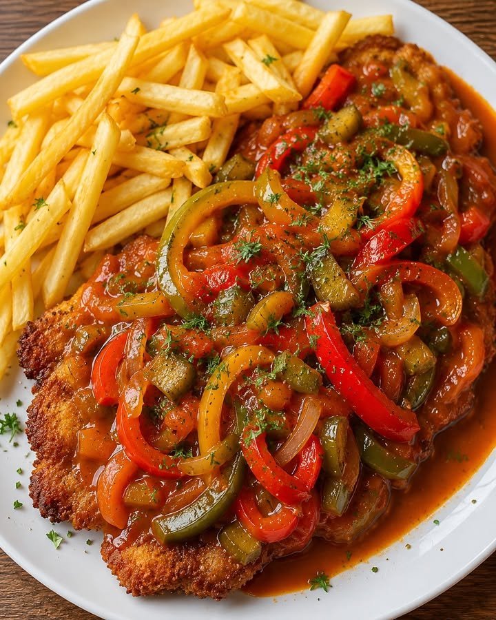 Hähnchengeschnetzeltes in Paprikasauce