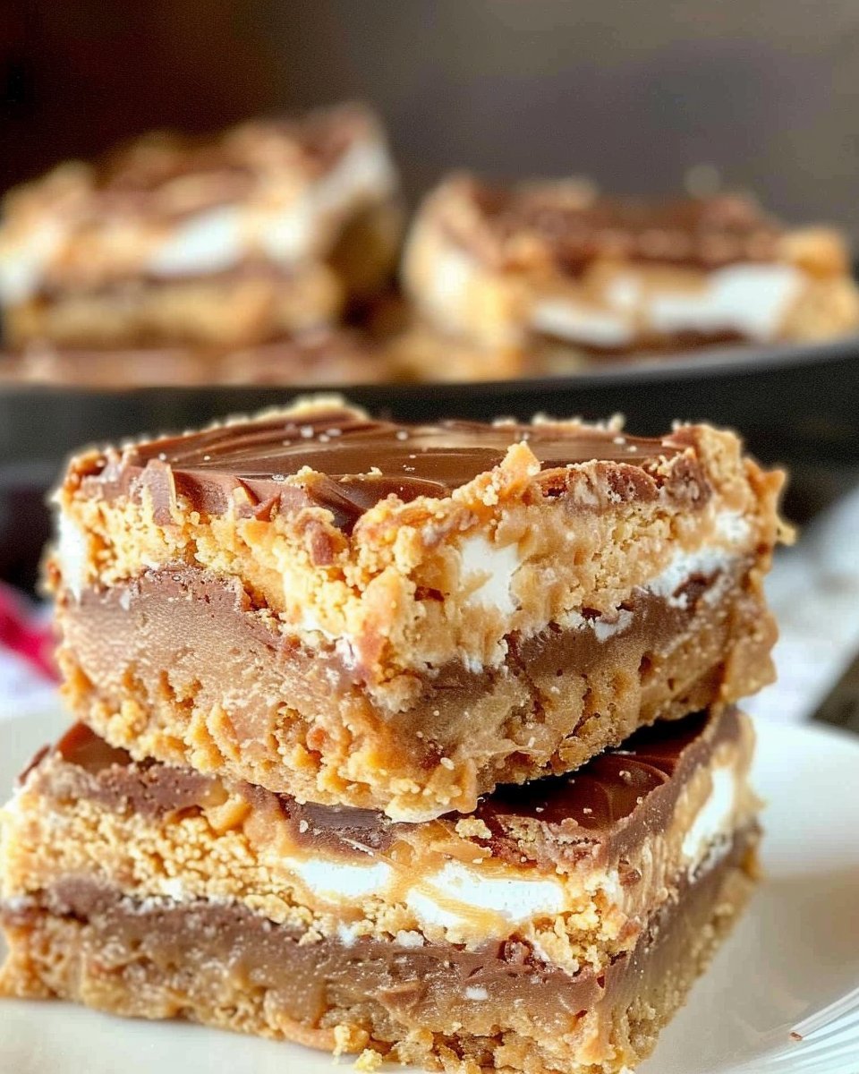 Peanut Butter Marshmallow Bars