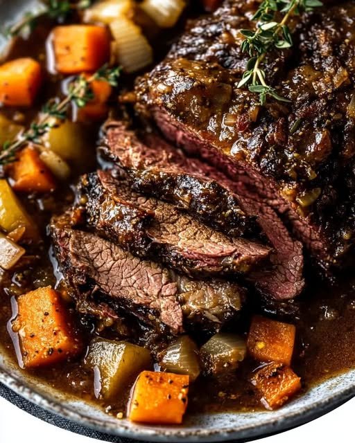 Slow-Cooked Pot Roast with Vegetables