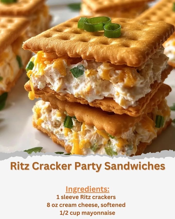 Ritz Cracker Party Sandwiches