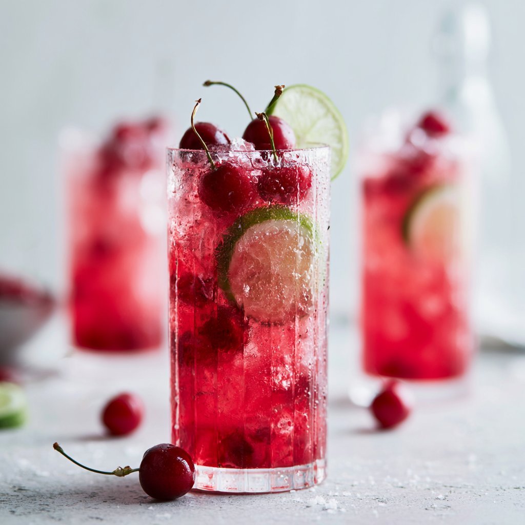 Homemade Cherry Limeade