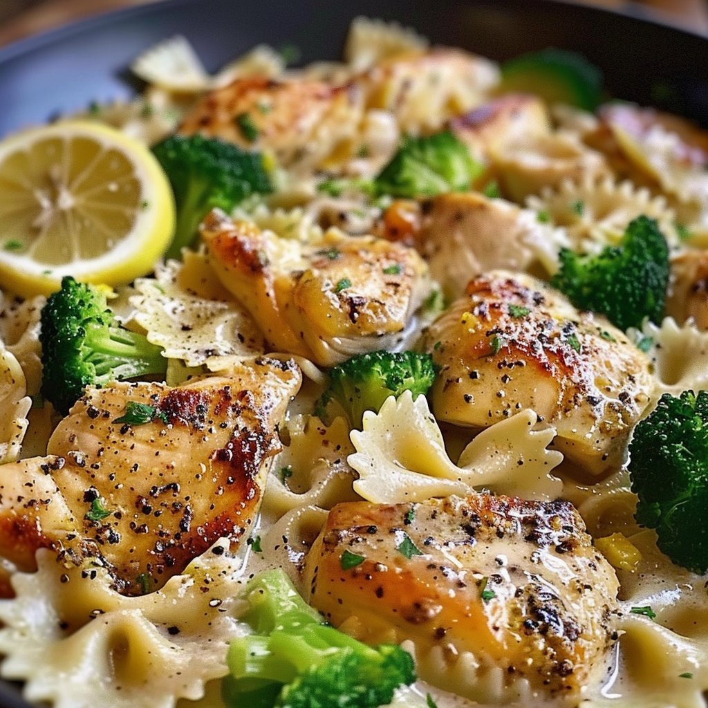 Creamy Cowboy Butter Lemon Bowtie Chicken That Melts Hearts