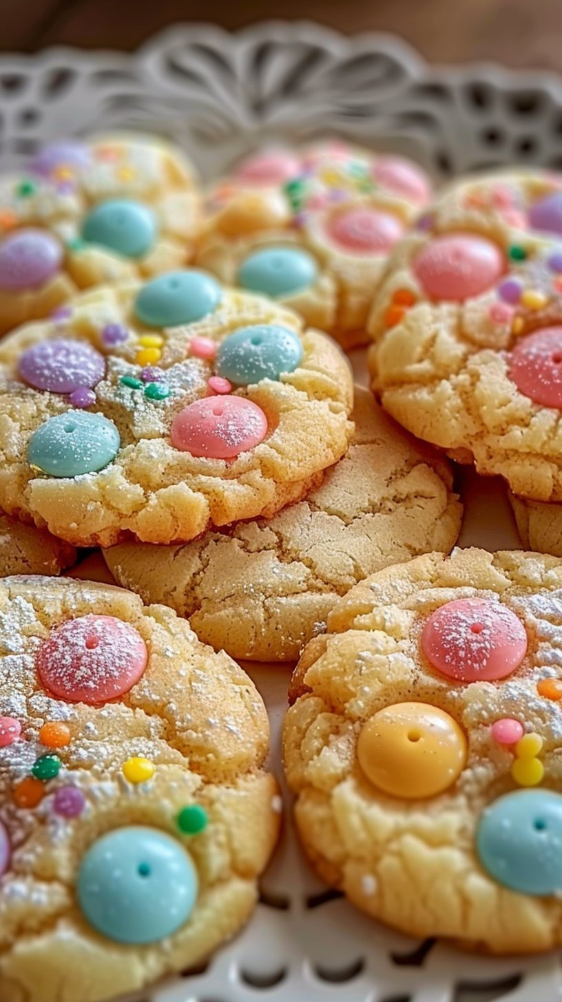 Easter Bunny Button Cookies