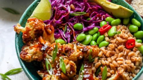 Teriyaki Cauliflower Power Bowls
