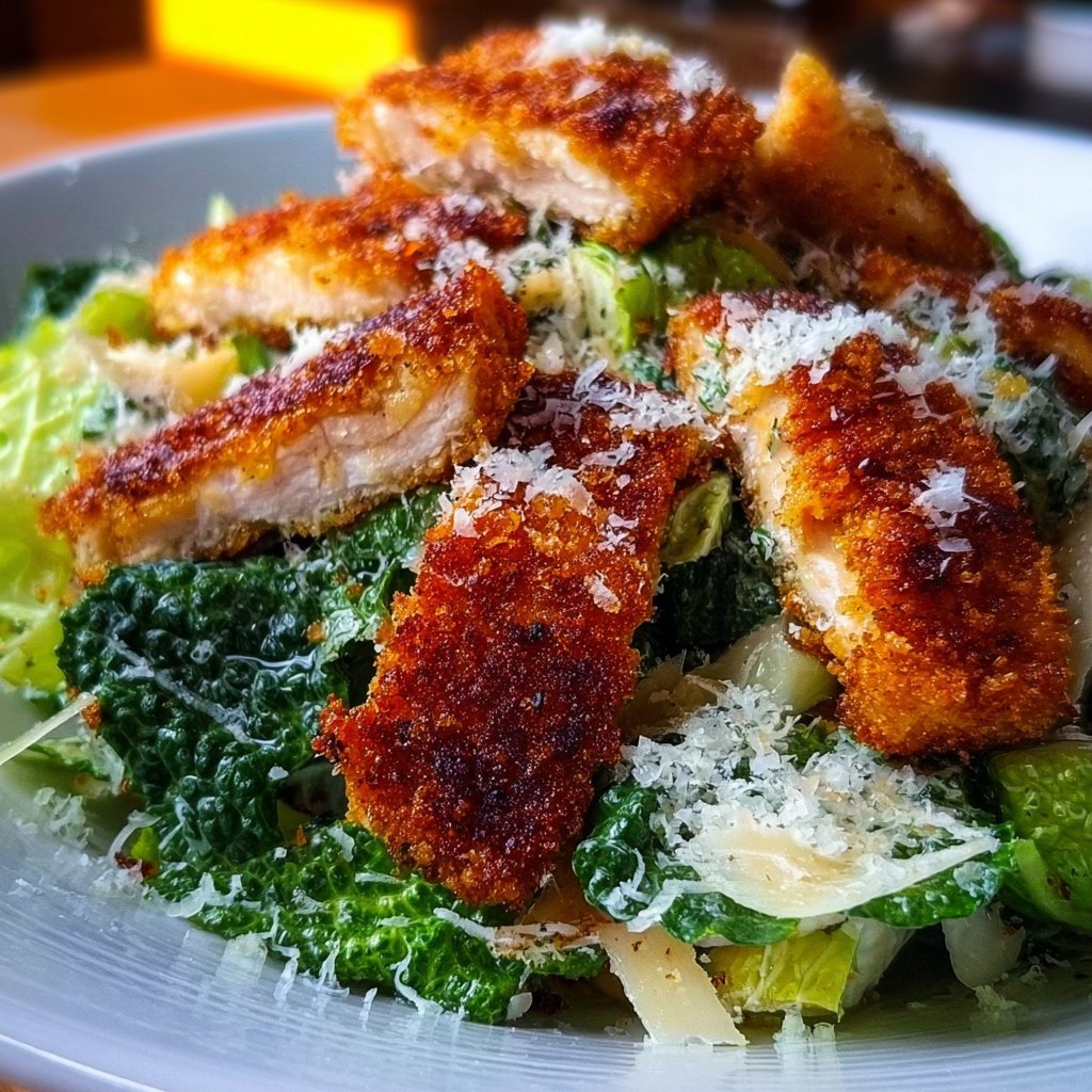 Crispy Chicken Caesar Salad