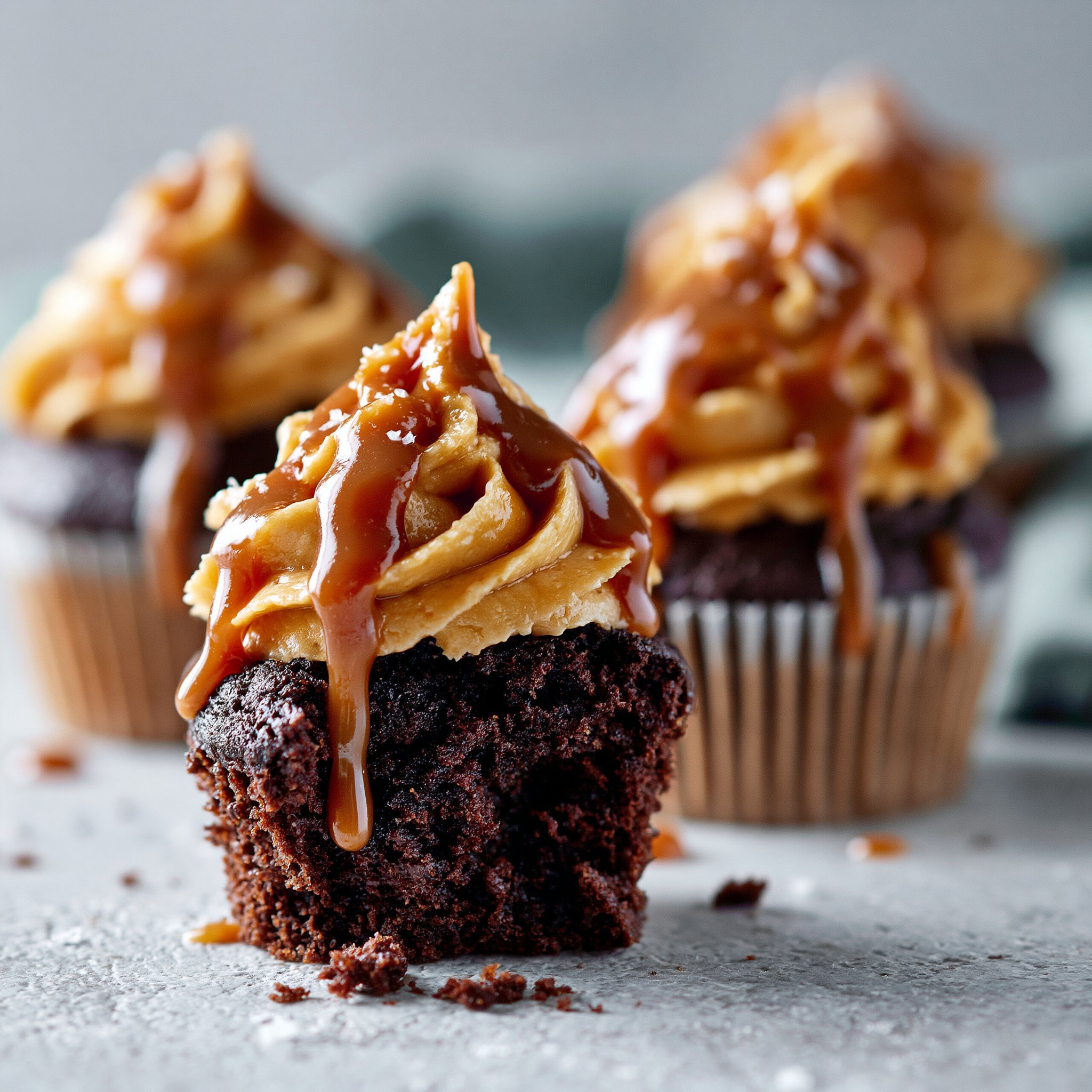 Chocolate Caramel Cupcakes