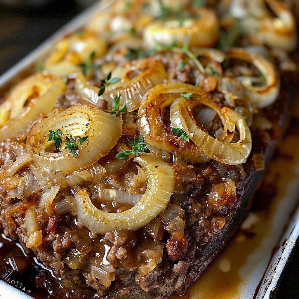 Crockpot French Onion Beefloaf