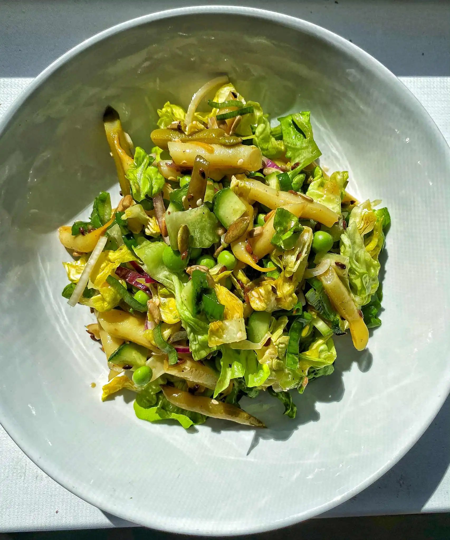 Crunchy Green Bean and Pea Salad