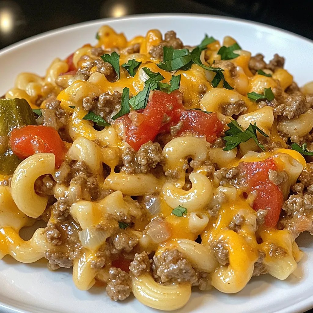Cheeseburger Casserole