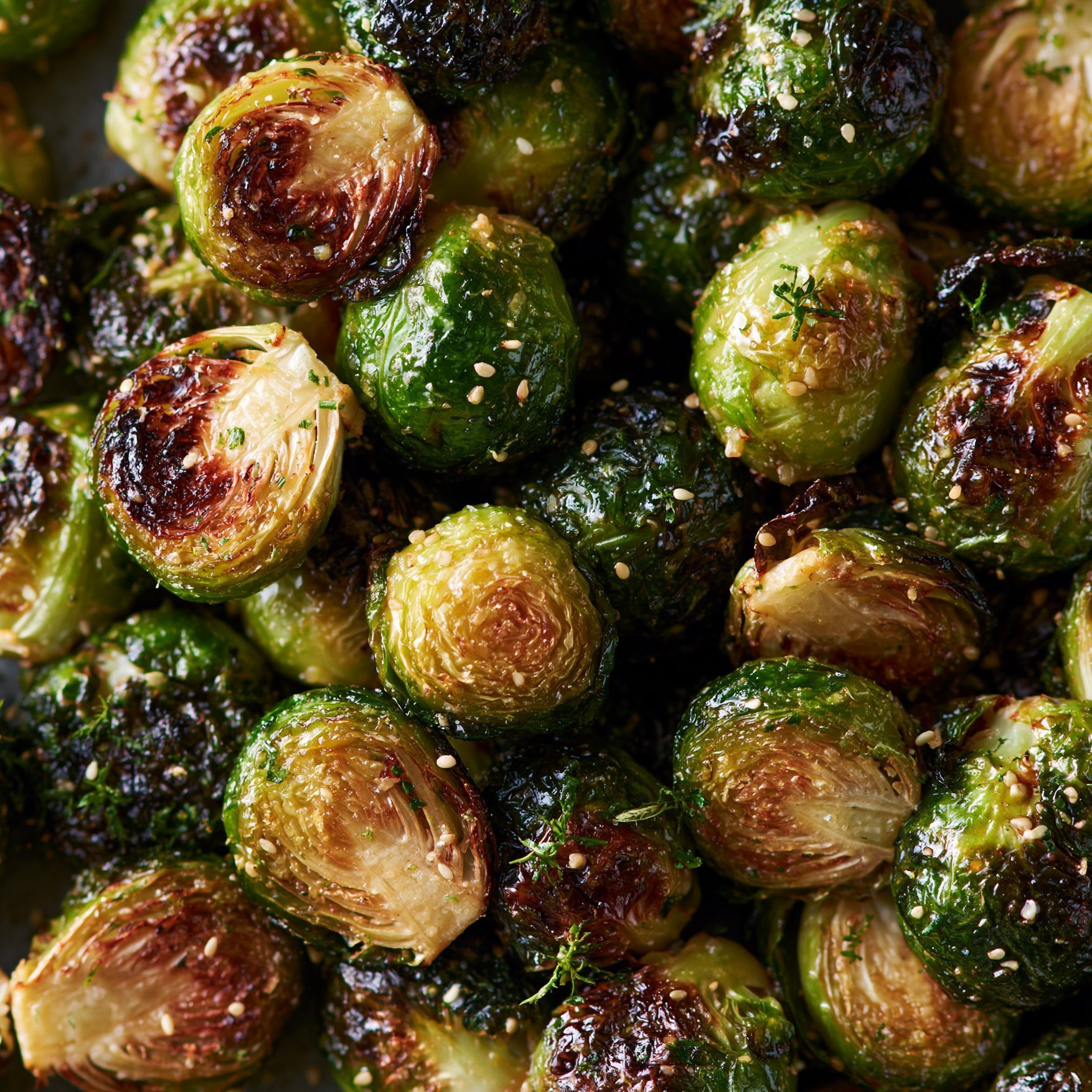 Honig-Knoblauch Rosenkohl