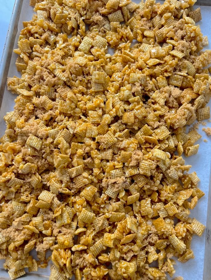 I brought in three big bags of this stuff to my office party and had to send out an office wide email with the recipe because everyone LOVED it so much. I can't believe how fast it disappeared, I thought...