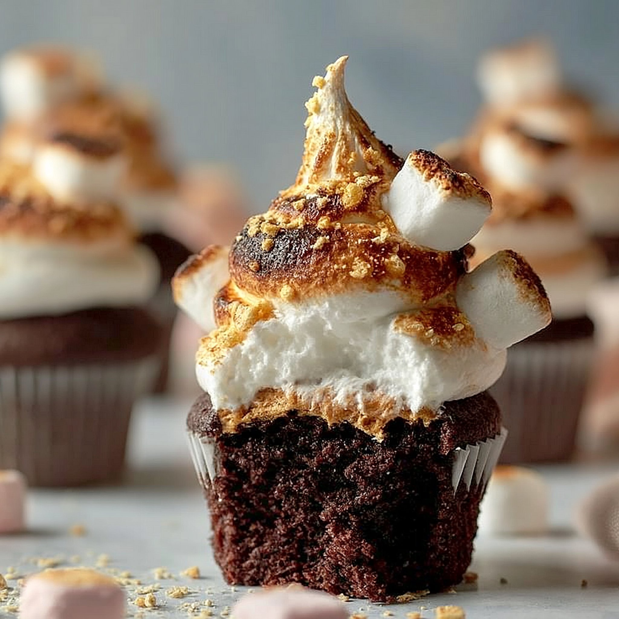 Hausgemachte S'mores Cupcakes
