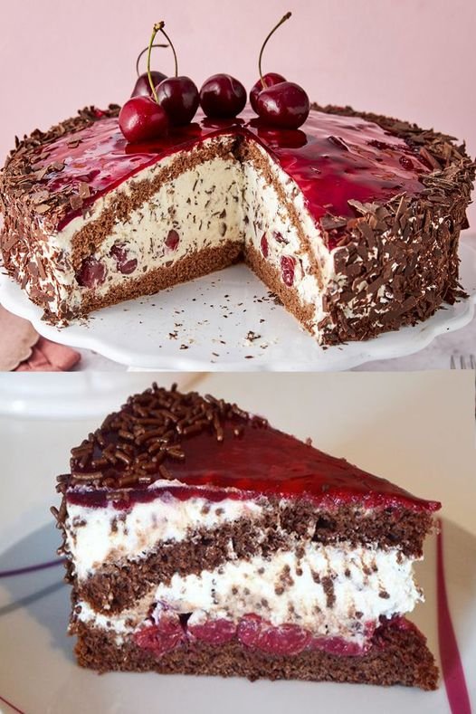 Stracciatella-Kirsch-Torte