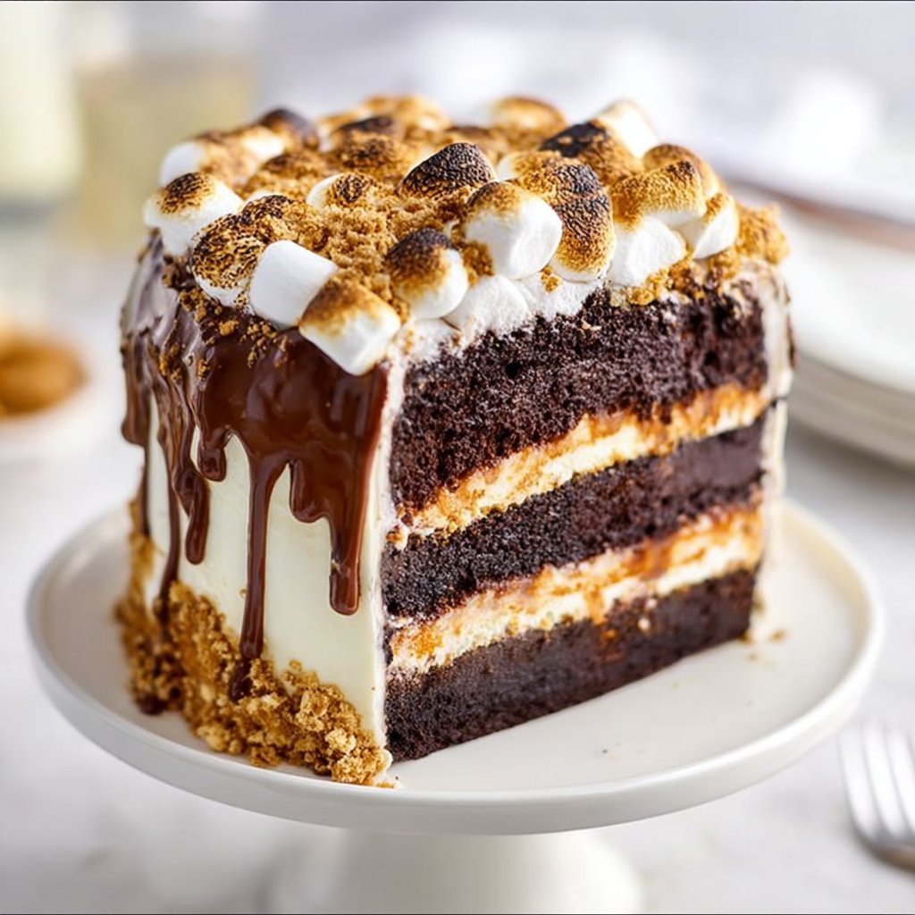 S'mores Chocolate Cake