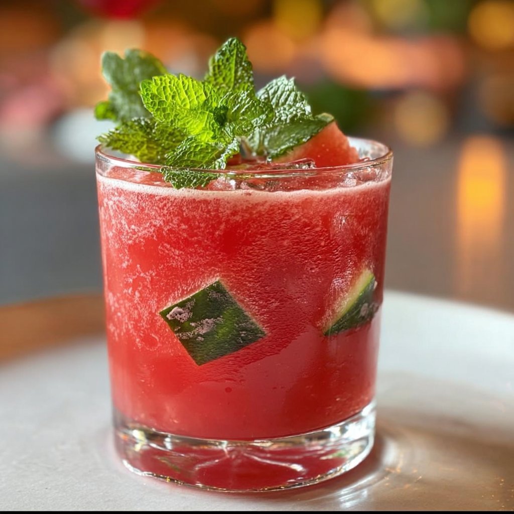 Watermelon Mint Mocktail