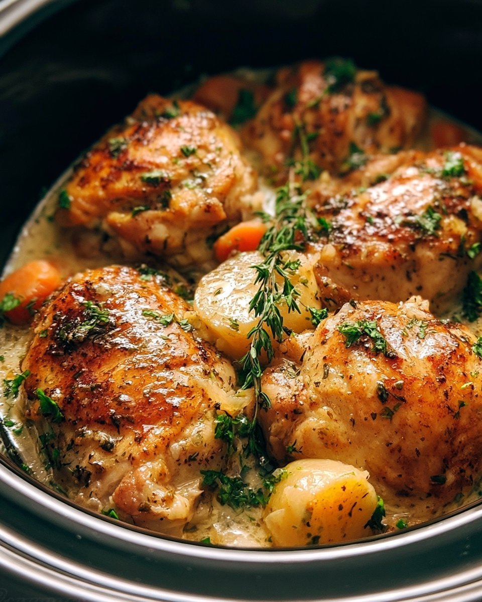 Slow Cooker Garlic Butter Chicken Recipe