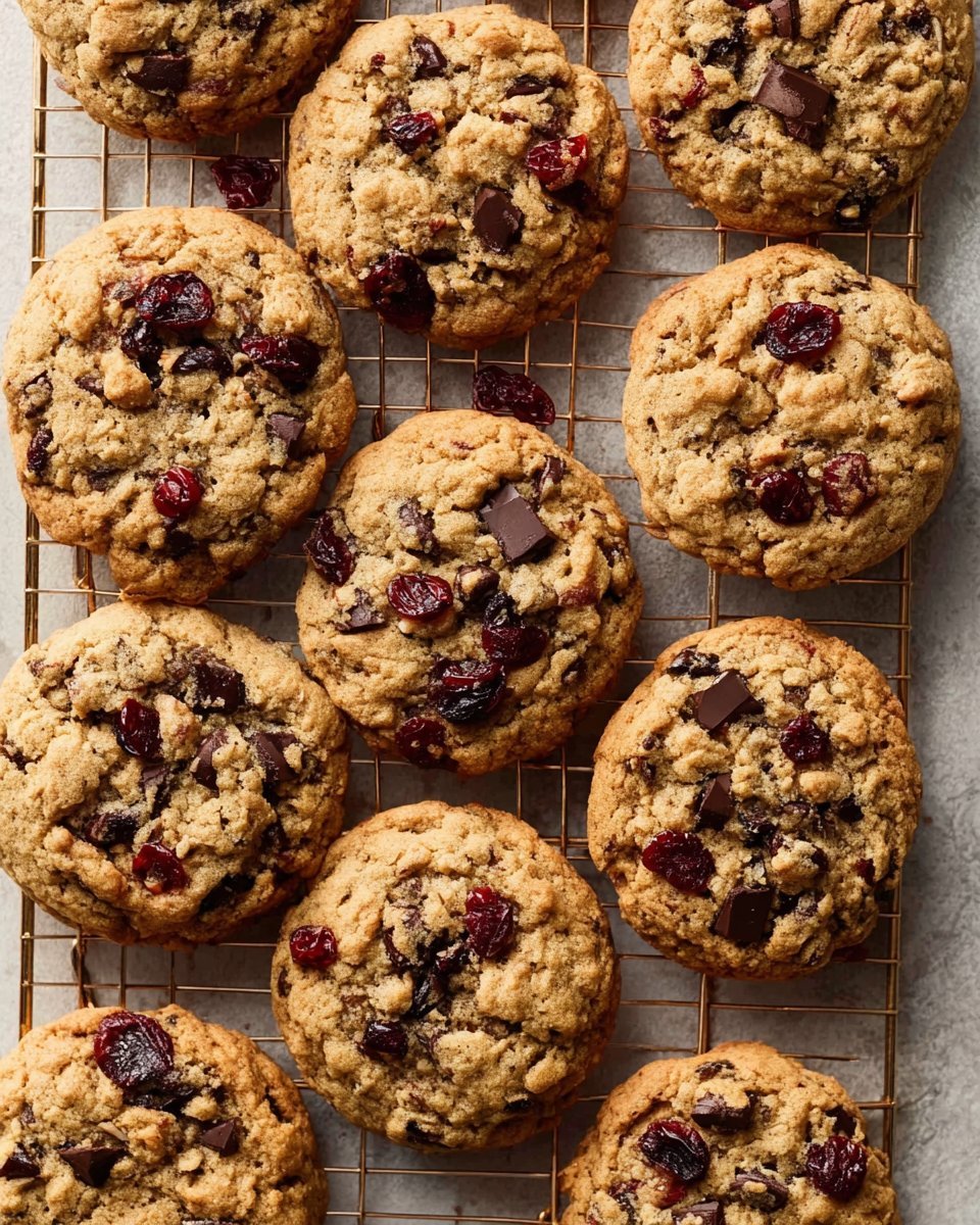 Chocolate Cranberry Walnut Cookies