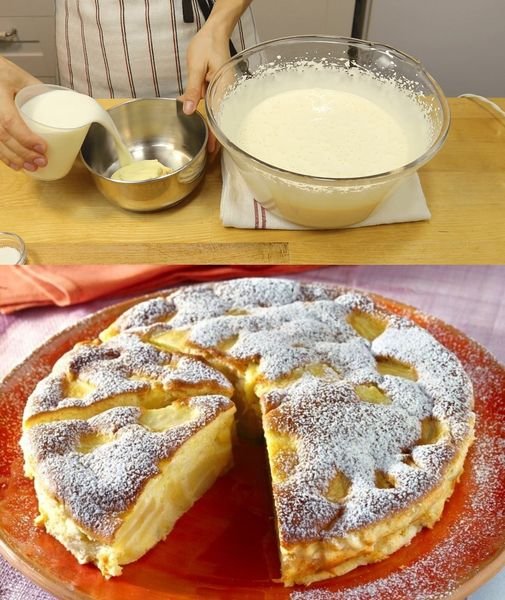 Italienischer Apfelkuchen in 3 Minuten