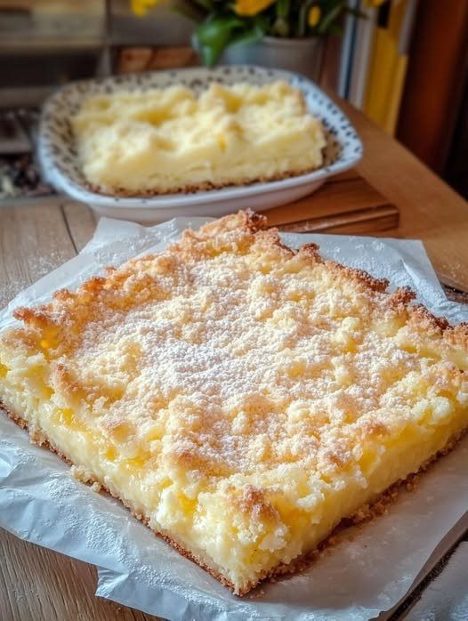 15 Minuten Vanillepudding Streuselkuchen vom Blech