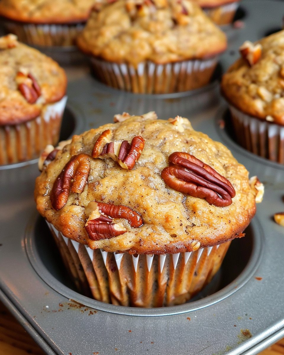 Pecan Banana Muffins