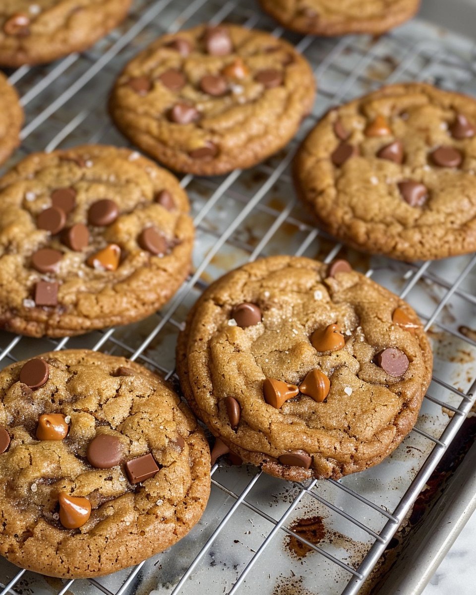 Brown Butter Espresso Toffee Chocolate Chip Cookies
