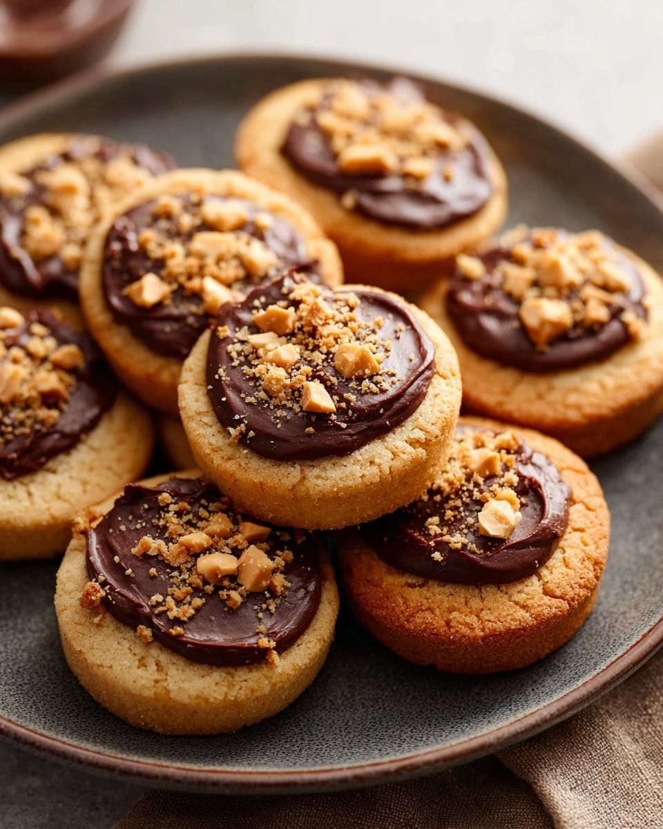 Cookie Cups with Fudge Filling