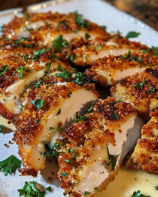 Longhorn Garlic Parmesan Crusted Chicken