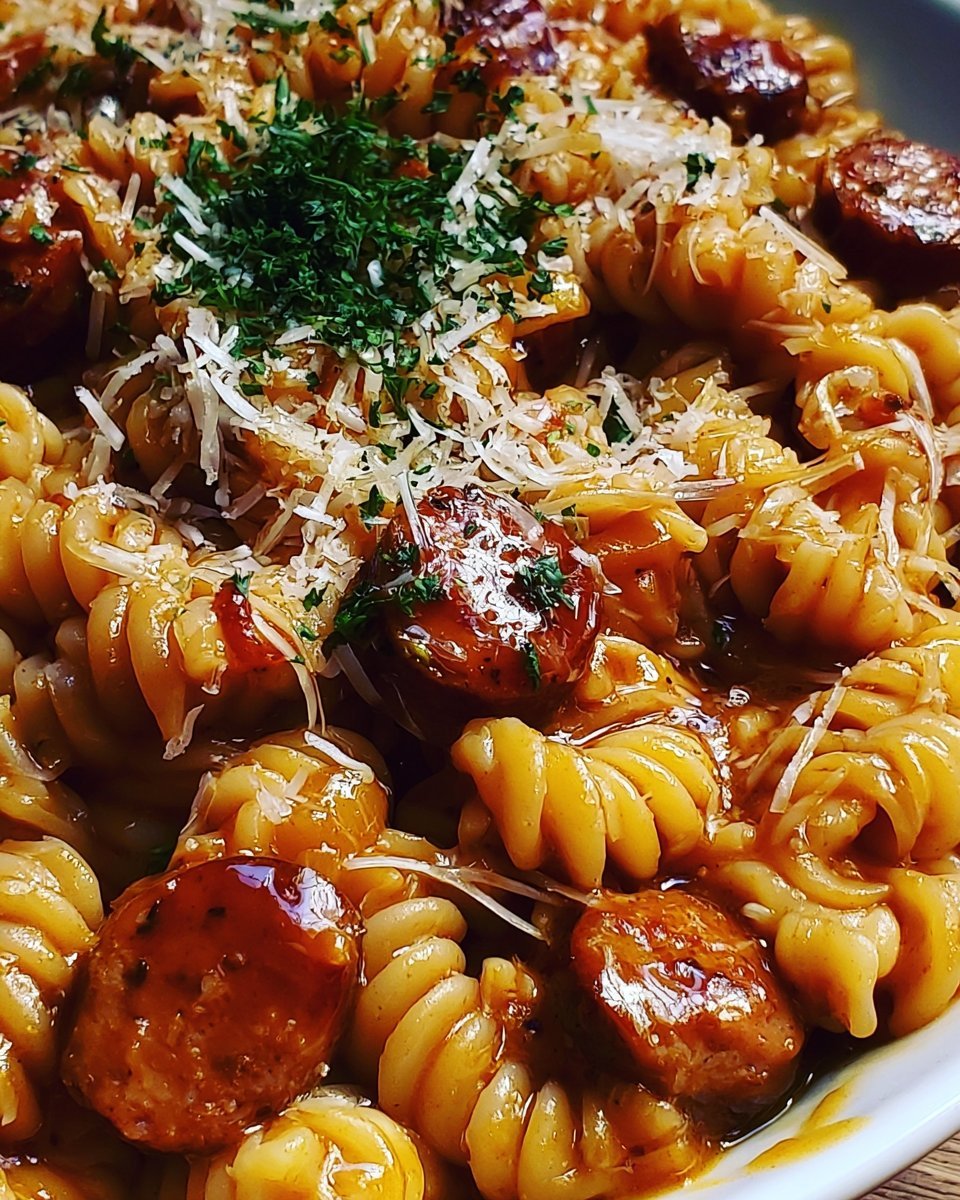One-Pot Honey BBQ Sausage Pasta Recipe