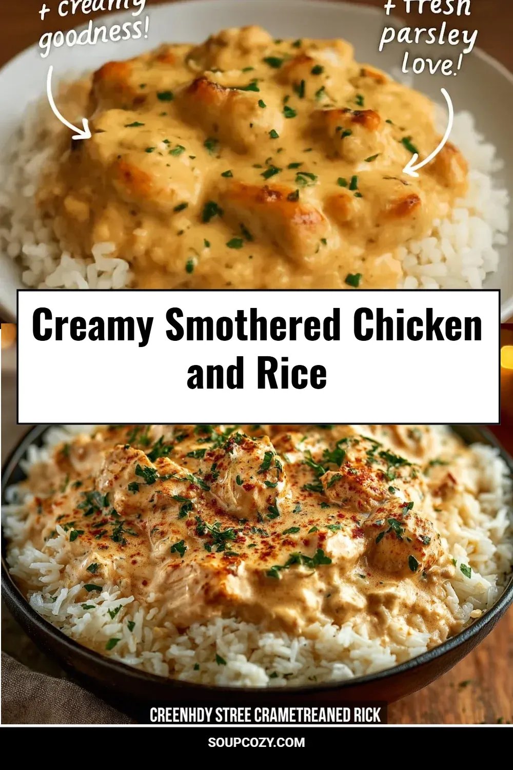 Creamy Smothered Chicken and Rice