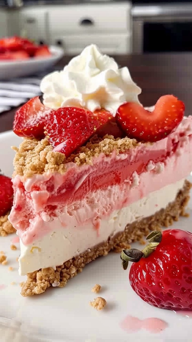 Strawberry Crunch Cheesecake