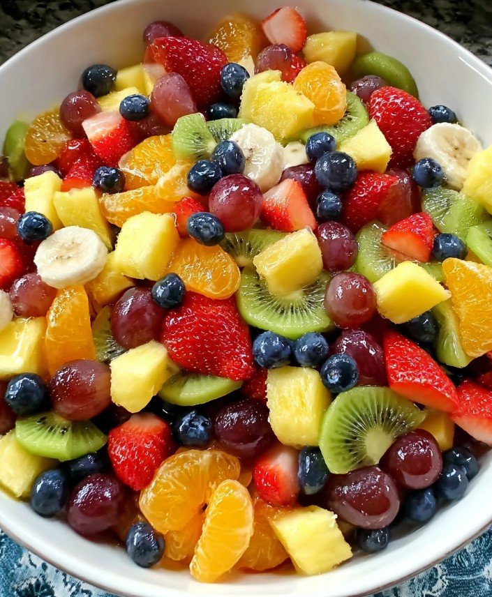 Fruit Salad with Honey Lime Dressing