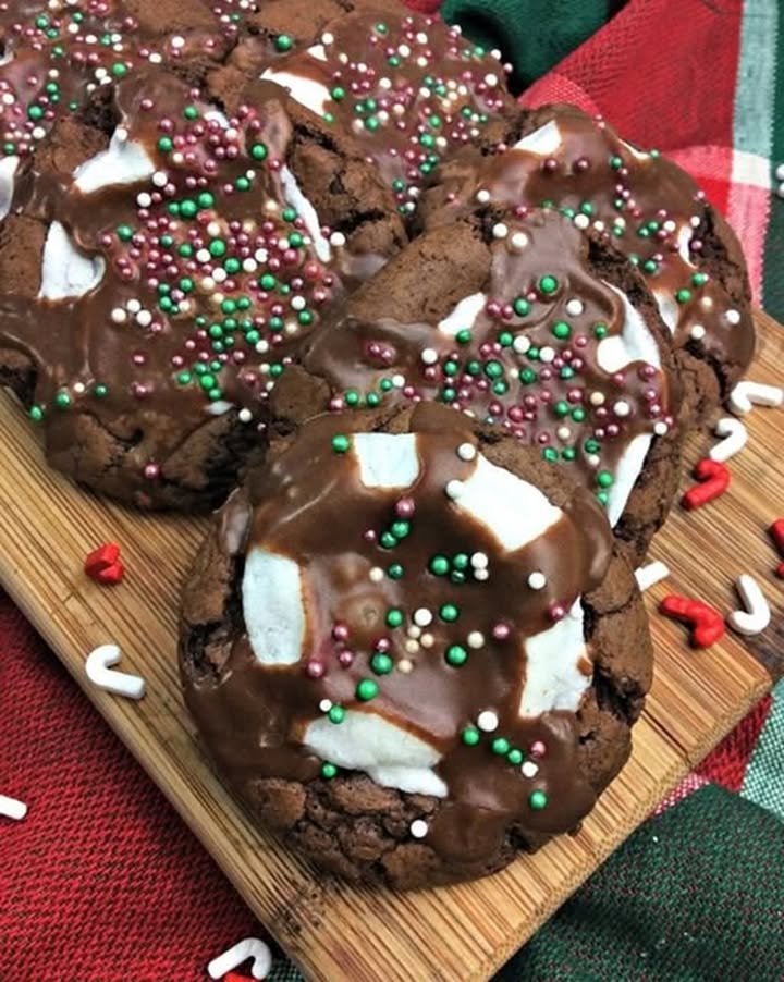 Hot Cocoa Marshmallow Cookies